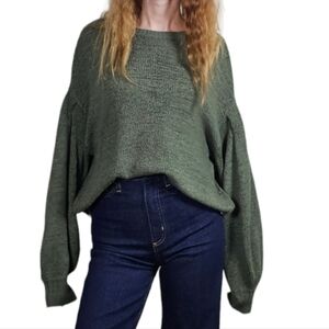 H&M off shoulder balloon sleeves sweater XS